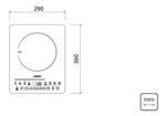 Ficha técnica e caractérísticas do produto Cooktop Portátil por Indução Slim Touch EI 30 - 127V - Tramontina