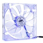 Ficha técnica e caractérísticas do produto Cooler Dex Led Branco Dx-12L 120MM