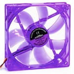 Ficha técnica e caractérísticas do produto Cooler Fan 120mm Roxo com LED Dex DX-12L