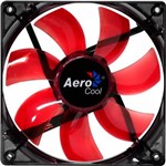 Ficha técnica e caractérísticas do produto Cooler FAN AeroCool 120x120 Lightning Red EN51363