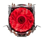 Ficha técnica e caractérísticas do produto Cooler Fans Game Duplo C/ 15 Leds para CPU Vermelho DX-9115D - Dex