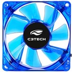 Ficha técnica e caractérísticas do produto Cooler Gabinete 8Cm C3 Tech Storm (Led Azul) - F7-L50Bl