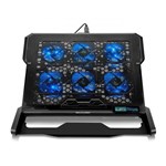 Ficha técnica e caractérísticas do produto Cooler para Notebook com 6 Fans LED Azul Hexa Cooler - AC282 - Multilaser
