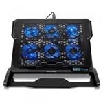 Ficha técnica e caractérísticas do produto Cooler para Notebook com 6 Fans Led Azul Hexa Cooler Multilaser AC282