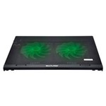 Ficha técnica e caractérísticas do produto Cooler para Notebook Multilaser Warrior Power Gamer AC267 LED – Verde Luminoso