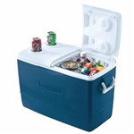 Ficha técnica e caractérísticas do produto Cooler Rubbermaid 50QT 47,3 Litros – Azul