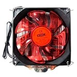 Ficha técnica e caractérísticas do produto Cooler Universal Intel e Amd Gammer Led Vermelho 2 Fan 92x92 Dex-9100d
