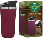 Ficha técnica e caractérísticas do produto COPO ACO INOX 450ml COFFEE TO GO(8) - ROSA - Mor