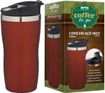 Ficha técnica e caractérísticas do produto COPO ACO INOX 450ml COFFEE TO GO - VERMELHO - Mor