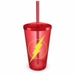 Ficha técnica e caractérísticas do produto Copo Acrílico Vermelho The Flash Logo
