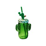 Ficha técnica e caractérísticas do produto Copo de Vidro Cactus 410Ml Verde - Yangzi