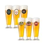 Ficha técnica e caractérísticas do produto Copo de Vidro para Cerveja 300ML 6PÇS