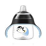 Ficha técnica e caractérísticas do produto Copo Pinguim Preto - BPA Free - 200ml - Philips Avent