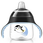 Ficha técnica e caractérísticas do produto Copo Pinguim Preto Philips Avent Bico Silicone 200ml