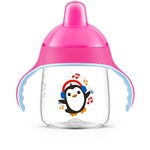 Ficha técnica e caractérísticas do produto Copo Pinguim Rosa - BPA Free - 260ml - Philips Avent