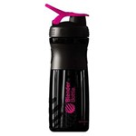Ficha técnica e caractérísticas do produto Coqueteleira Blender Bottle Preta/ Pink - 830ml