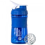 Ficha técnica e caractérísticas do produto Coqueteleira Blender SportMixer 590ml Azul Blender Bottle