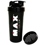 Coqueteleira Preta 900ml - Max Titanium