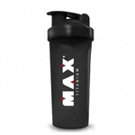 Coqueteleira Shaker Preta 600ml - Max Titanium