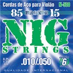 Ficha técnica e caractérísticas do produto Cordas de Aço para Violão 010"-050" Linha Bronze 85-15 - Nig Strings