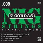 Cordas para Guitarra Elétrica de 7 Cordas 009"-054" - Nig Strings