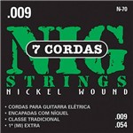 Ficha técnica e caractérísticas do produto Cordas para Guitarra Elétrica de 7 Cordas 009"-054" - Nig Strings
