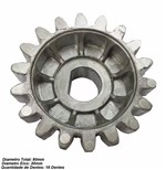 Ficha técnica e caractérísticas do produto Coroa Ppa Original Engrenagem Externa Aluminio Z18 18 Dentes