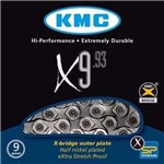 Ficha técnica e caractérísticas do produto Corrente Kmc X-9 9v 116l Prateada
