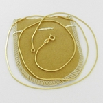 Ficha técnica e caractérísticas do produto Corrente Masculina 50cm 1mm Folheada Ouro Cr166