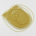Ficha técnica e caractérísticas do produto Corrente Masculina 60cm 1mm Folheada Ouro Cr167