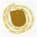 Ficha técnica e caractérísticas do produto Corrente Masculina 70cm 1cm Largura Folheada Ouro CR719 - Amarelo Ouro - Único