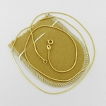 Ficha técnica e caractérísticas do produto Corrente Masculina 70cm 1mm Folheada Ouro Cr176