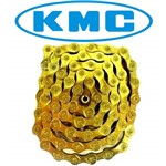 Ficha técnica e caractérísticas do produto Corrente MTB/SPEED - KMC X-9 Ti-N Gold 9v (dourada)