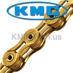 Ficha técnica e caractérísticas do produto Corrente MTB / SPEED - KMC X-9SL Ti-N 9V Gold - Dourada