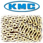 Ficha técnica e caractérísticas do produto Corrente MTB SPEED KMC X9SL Ti-N 9V Gold Dourada