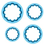 Ficha técnica e caractérísticas do produto Cortador Babados Pequeno com 4 Peças - Blue Star