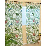 Ficha técnica e caractérísticas do produto Cortina Borboleta Verde 200x180cm - Casa & Conforto