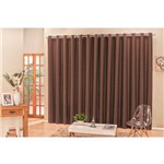 Ficha técnica e caractérísticas do produto Cortina Madri 4,00m X 2,50m Tabaco Liso Tecido Semi Blackout para Sala Quarto