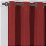 Ficha técnica e caractérísticas do produto Cortina para Quarto Vermelha Blackout Corta Luz PVC 2,20 X 1,30 para Varão Simples 1,50 Metros