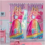 Ficha técnica e caractérísticas do produto Cortina para Varão Barbie Reino do Arco-Íris 150m X 180m Lepper