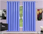 Ficha técnica e caractérísticas do produto Cortina Voil C/ Corta Luz - 4,00m X 2,50m - Azul - Adomes