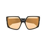Ficha técnica e caractérísticas do produto Courrèges Eyewear Óculos de Sol Quadrado Oversized - Preto