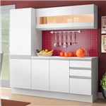 Cozinha Compacta 100% MDF Madesa Smart 170 Cm Modulada com Armário, Balcão e Tampo