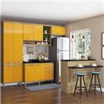 Ficha técnica e caractérísticas do produto Cozinha Compacta 11 Portas com Tampo e Bancada 5846 Amarelo/Argila