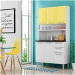 Ficha técnica e caractérísticas do produto Cozinha Compacta 6 Portas 2 Gavetas Regina - Itatiaia - Amarelo Claro