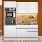 Cozinha Compacta 6 Portas Glamy Lívia Branco - Madesa
