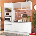 Cozinha Compacta 6 Portas Topázio G200860909 Branco - Madesa