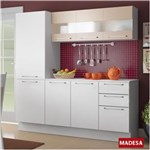 Ficha técnica e caractérísticas do produto Cozinha Compacta 7 Portas Lara G200695lmm - Madesa - BRANCO