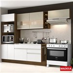 Cozinha Compacta 7 Portas Safira G20180074lst Rustic/Branco - Madesa
