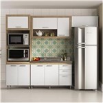 Ficha técnica e caractérísticas do produto Cozinha Compacta 8 Portas Sem Tampo 5720 Branco/Argila - Multimóveis - Branco